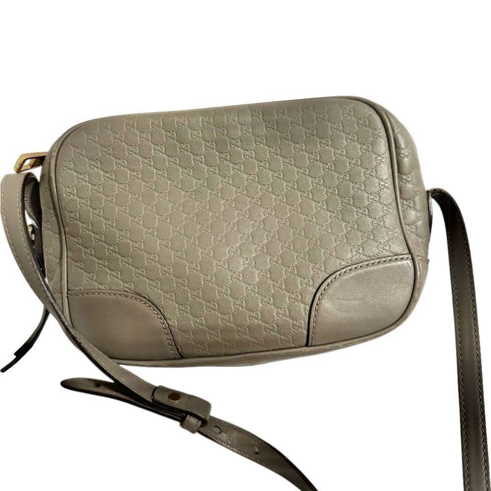Gucci Bree Gray Leather Crossbody Bag - Picture 4 of 12